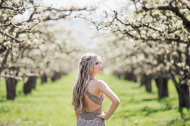 Kelowna Photographer Okanagan Grad Prom Photography Orchard Blossoms British Columbia_2533